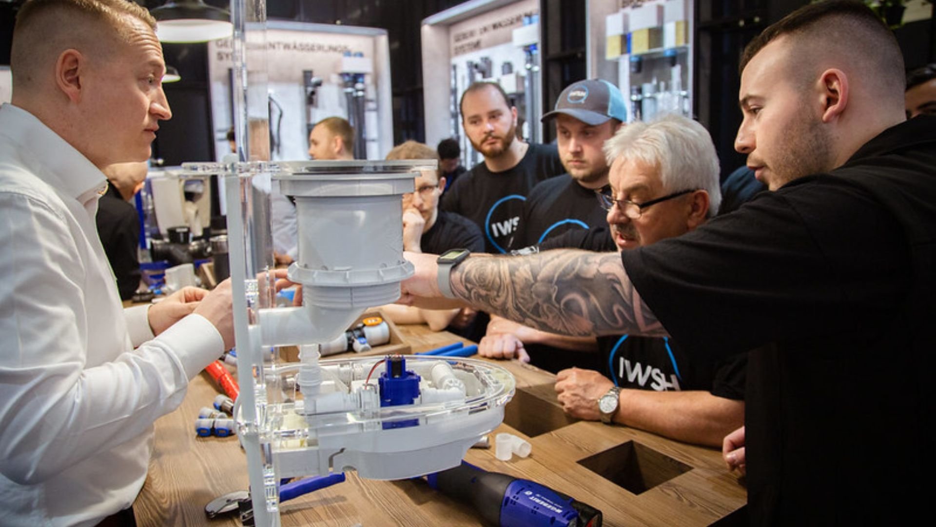 IWSH plumbers learning at ISH 2023