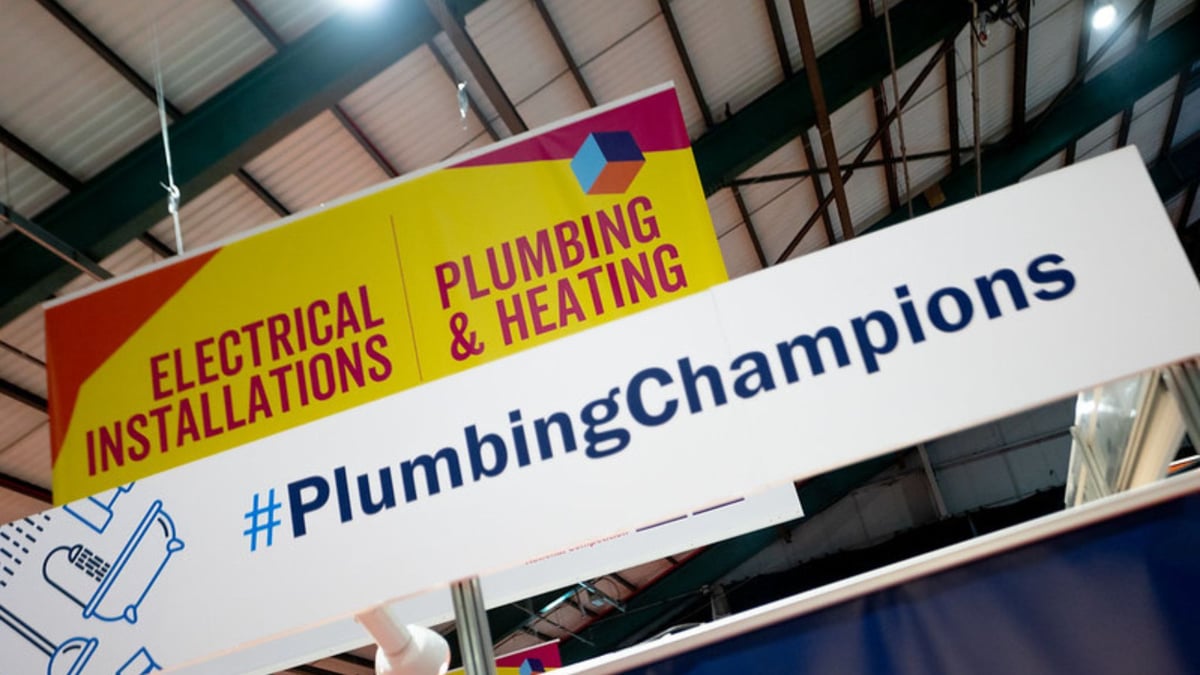 Sign for IWSH Plumbing Champions