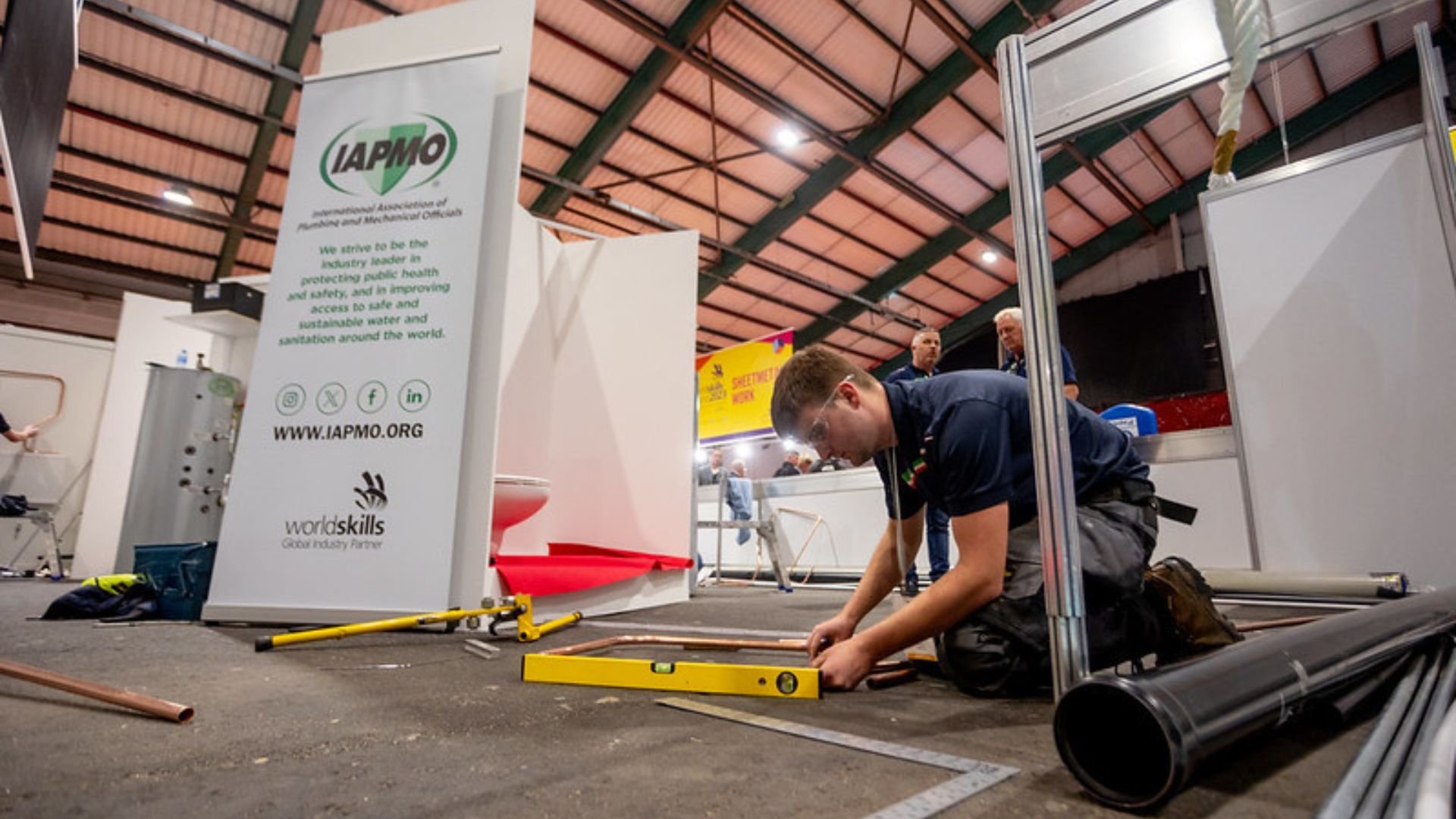 IAPMO sign at IWSH Plumbing Champions Event